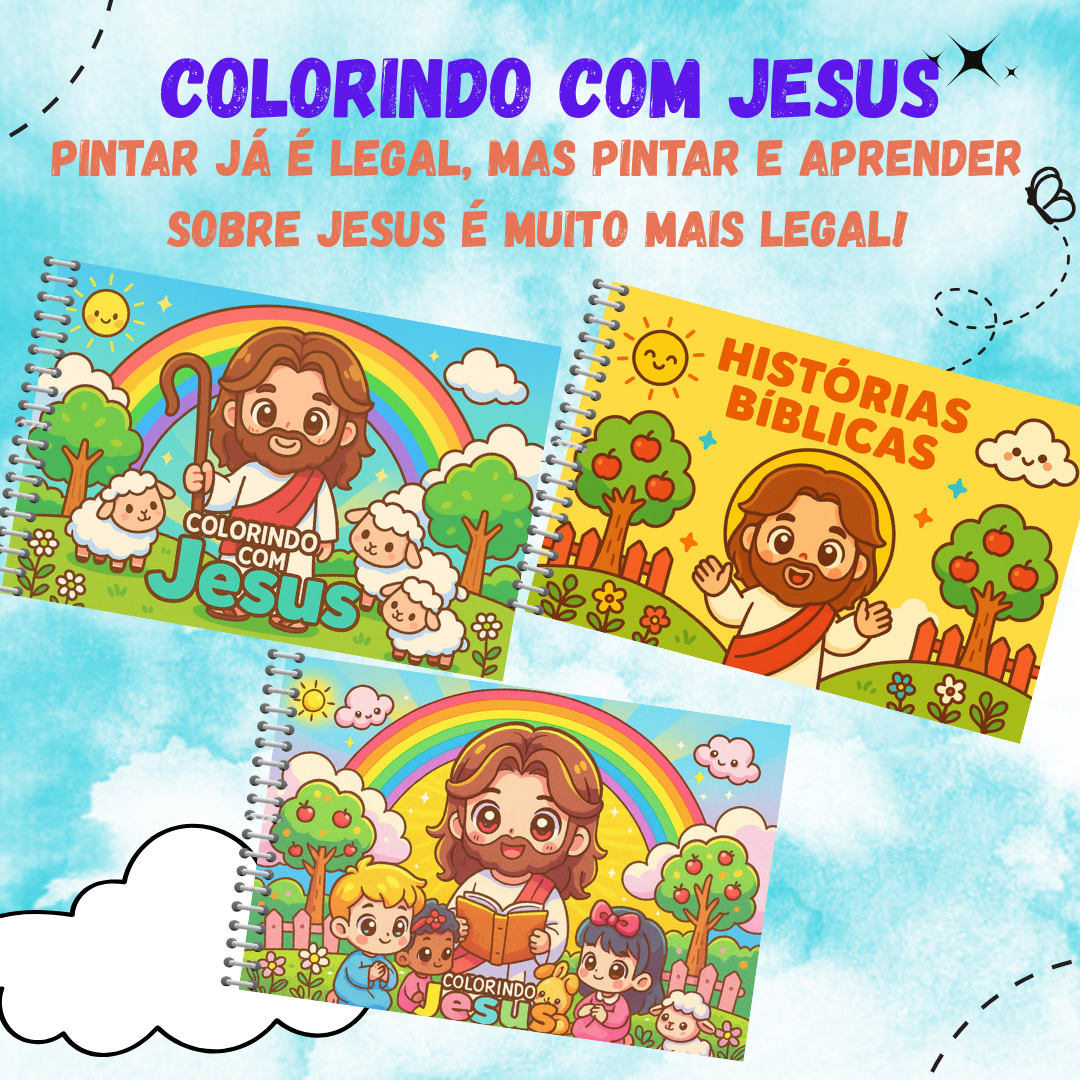 Colorindo com Jesus!